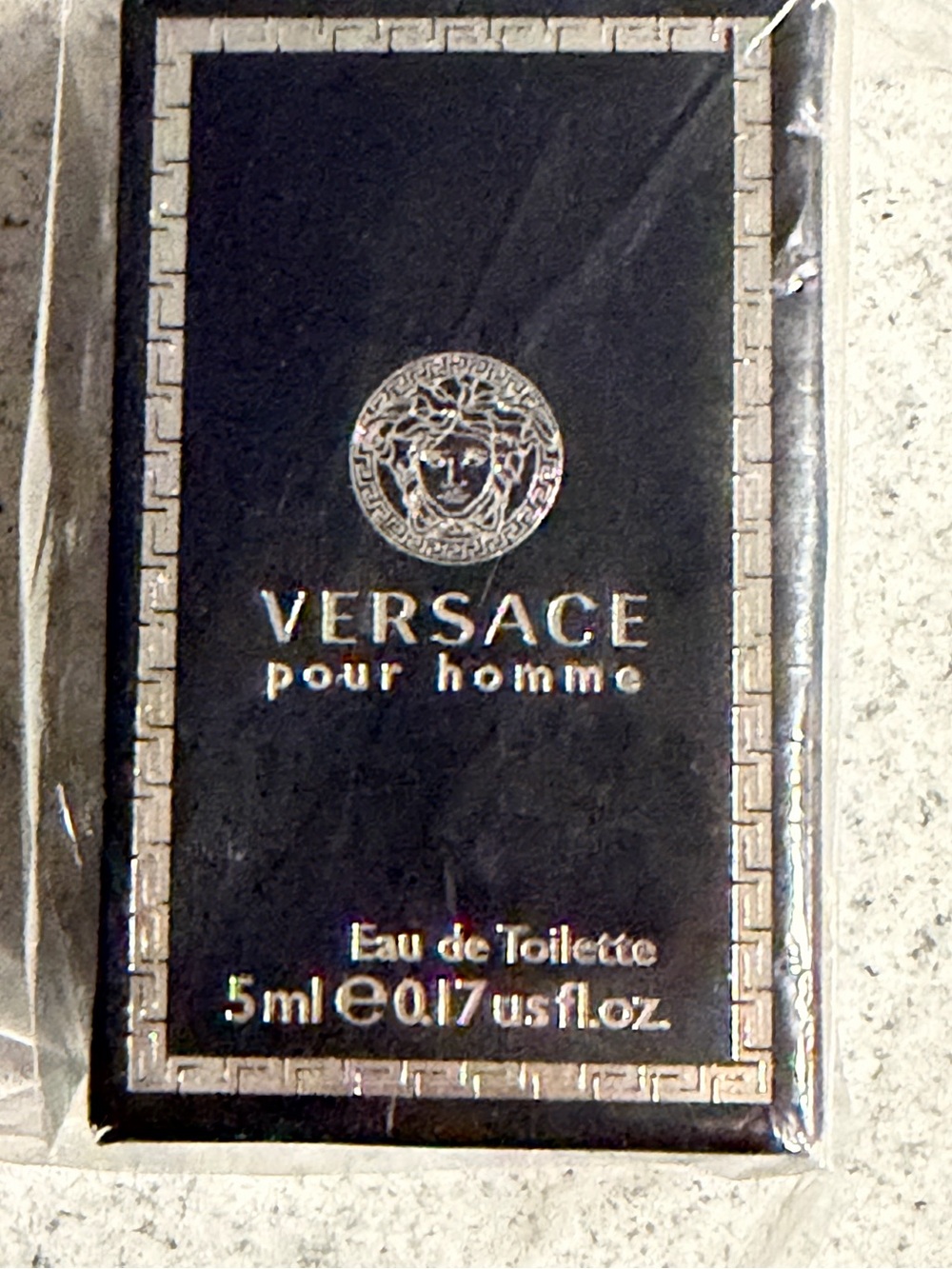 Versace Black and Silver Minimalist Decorative Panel